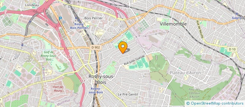 localisation de l'entreprise SOCIETE IMMOBILIERE DE COEURLIN à ROSNY-SOUS-BOIS