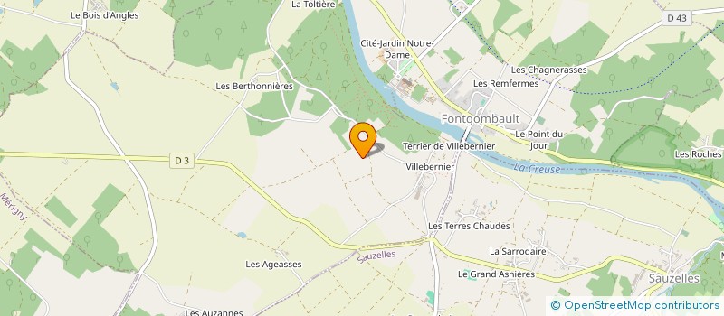localisation de l'entreprise SOCIETE IMMOBILIERE DE FONTGOMBAULT à FONTGOMBAULT