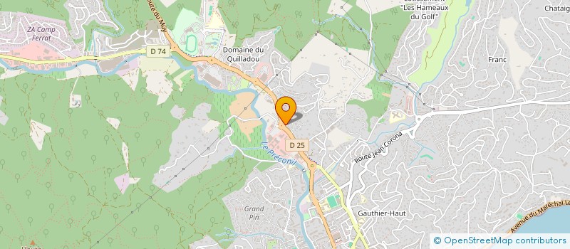 localisation de l'entreprise SOCIETE IMMOBILIERE DE LA COTE VAROISE à SAINTE-MAXIME