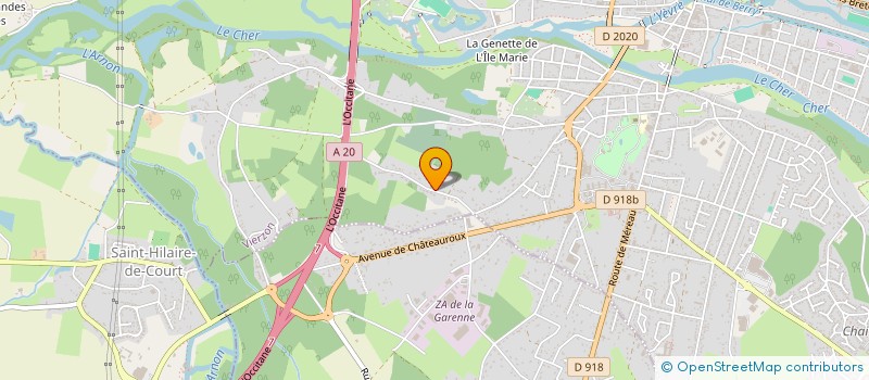 localisation de l'entreprise SOCIETE IMMOBILIERE DE LA GARENNE  VIERZON