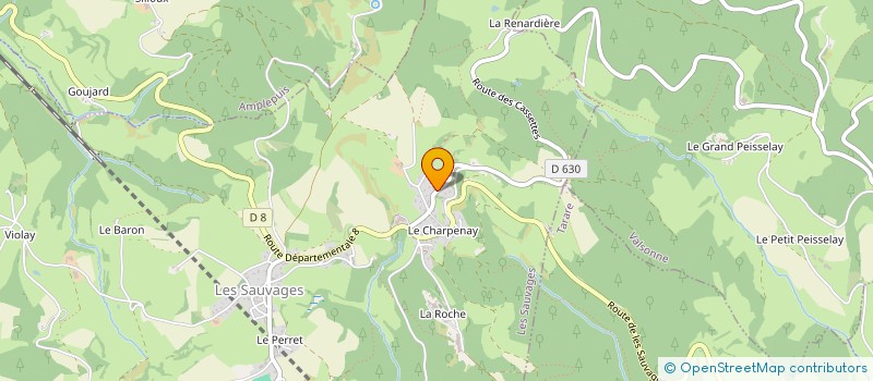 localisation de l'entreprise SOCIETE IMMOBILIERE DE LA VILLETTE  LES SAUVAGES