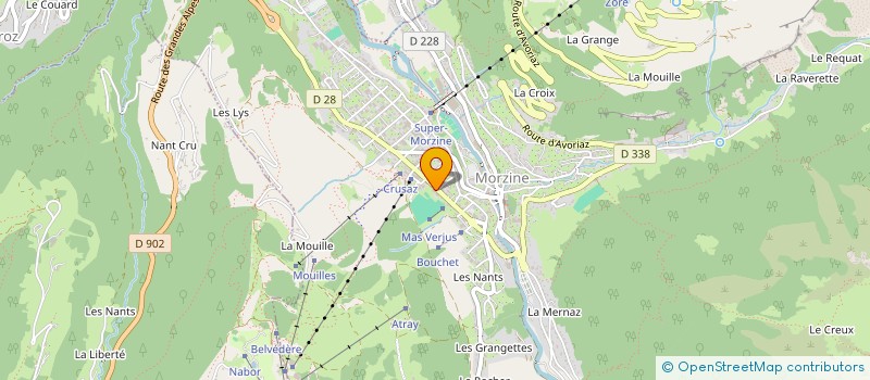 localisation de l'entreprise SOCIETE IMMOBILIERE DE MONITEURS A L'ESF MORZINE à MORZINE