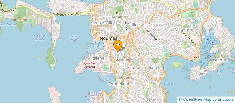localisation de l'entreprise SOCIETE IMMOBILIERE DE NOUVELLE-CALEDONIE à NOUMEA