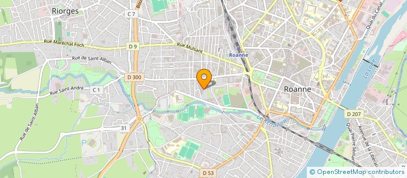 localisation de l'entreprise SOCIETE IMMOBILIERE DE PARIGNY  ROANNE