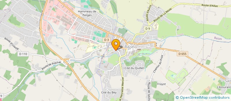 localisation de l'entreprise SOCIETE IMMOBILIERE DE REZET  BAZAS