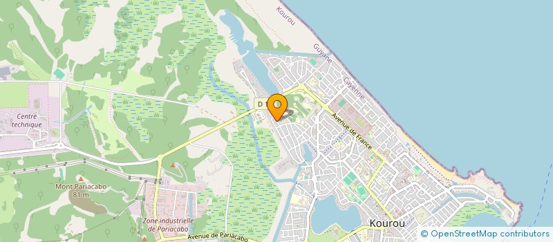 localisation de l'entreprise SOCIETE IMMOBILIERE DE ROURA  KOUROU