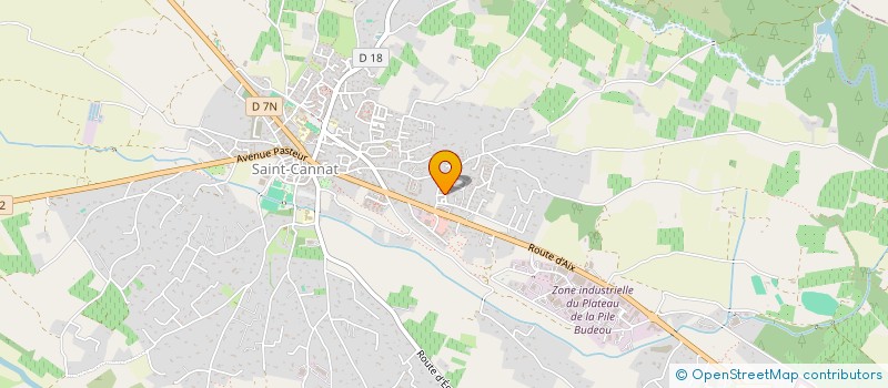 localisation de l'entreprise SOCIETE IMMOBILIERE DE TRAVAUX D'ETUDES D'ENTRETIEN ET DE CREATION  SAINT-CANNAT