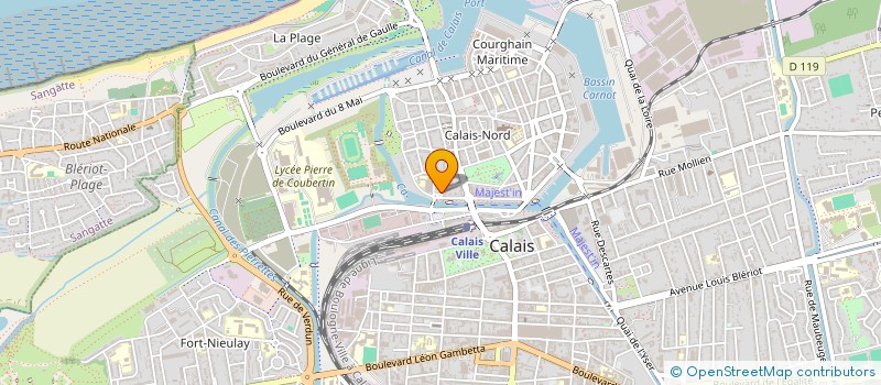 localisation de l'entreprise SOCIETE IMMOBILIERE DES ANOUES  CALAIS