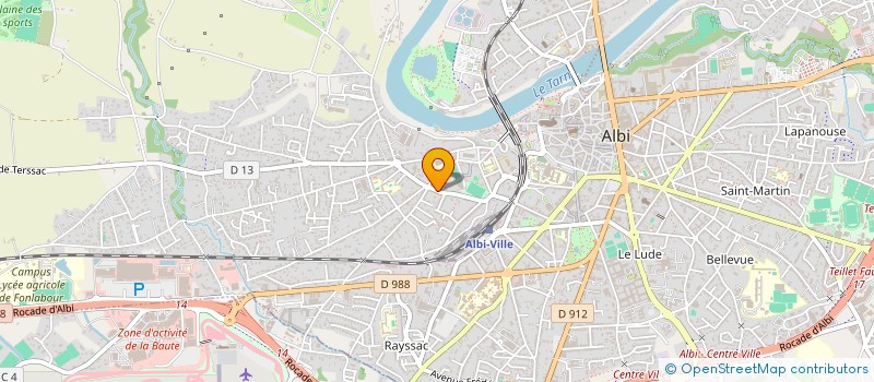 localisation de l'entreprise SOCIETE IMMOBILIERE DES DEUX CEDRES à ALBI