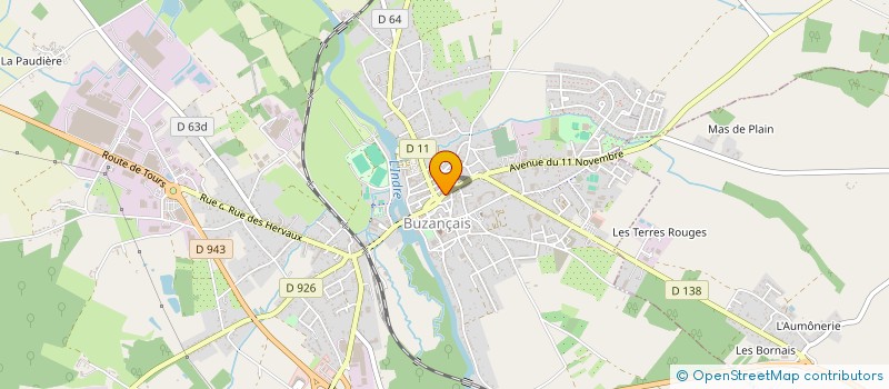 localisation de l'entreprise SOCIETE IMMOBILIERE DU CENTRE à BUZANCAIS