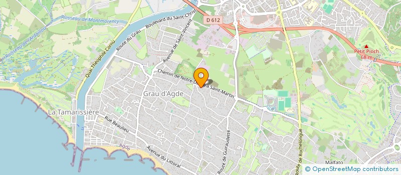 localisation de l'entreprise SOCIETE IMMOBILIERE DU CENTRE  AGDE