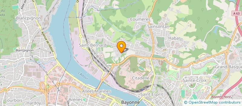 localisation de l'entreprise SOCIETE IMMOBILIERE DU CHATEAU D'AMADE à BAYONNE