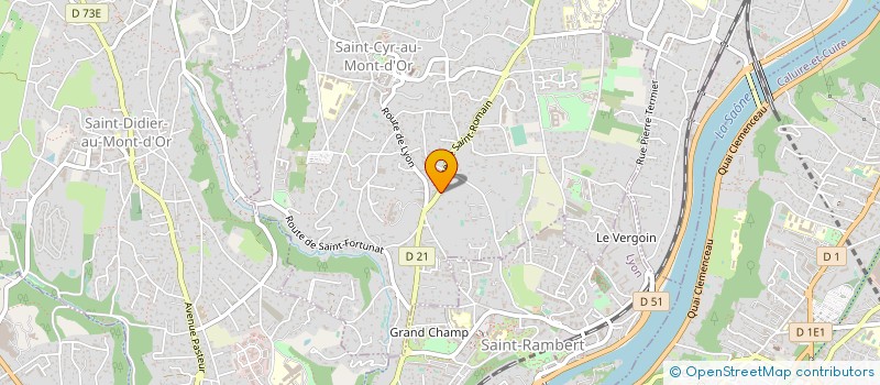 localisation de l'entreprise SOCIETE IMMOBILIERE DU GARAGE DE L'ALMA  SAINT-CYR-AU-MONT-D'OR