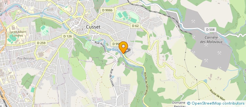 localisation de l'entreprise SOCIETE IMMOBILIERE DU GLOBE à CUSSET