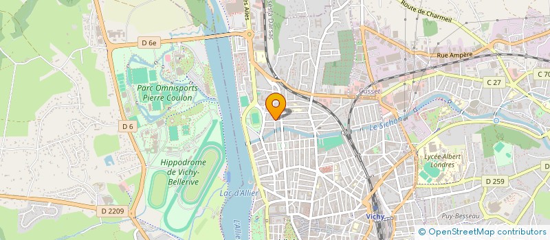 localisation de l'entreprise SOCIETE IMMOBILIERE DU MOUTIER à VICHY