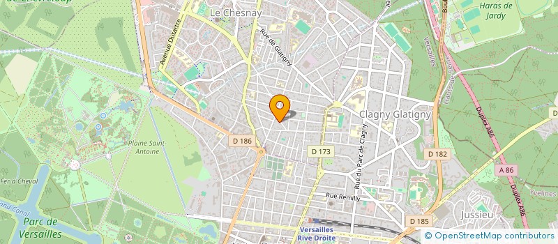 localisation de l'entreprise SOCIETE IMMOBILIERE DU VAL NORMAND  LE CHESNAY-ROCQUENCOURT