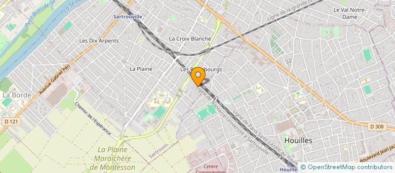 localisation de l'entreprise SOCIETE IMMOBILIERE ESPOIR 2000  SARTROUVILLE