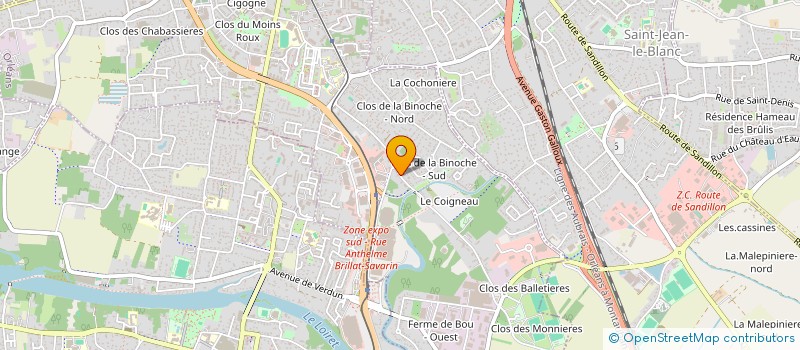 localisation de l'entreprise SOCIETE IMMOBILIERE ET D'AMENAGEMENT FONCIER à ORLEANS