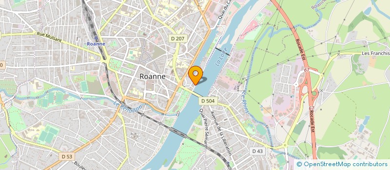 localisation de l'entreprise SOCIETE IMMOBILIERE ET MOBILIERE DE MONTAGNY à ROANNE
