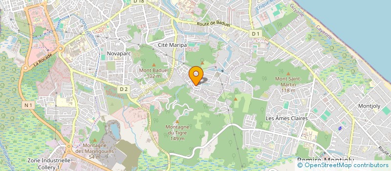 localisation de l'entreprise SOCIETE IMMOBILIERE FONCIERE DES ENTREPRISES PATRIMONIALES DE GUYANE  CAYENNE