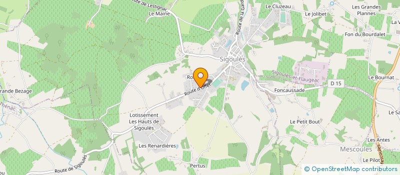 localisation de l'entreprise SOCIETE IMMOBILIERE HOYLE  SIGOULES-ET-FLAUGEAC
