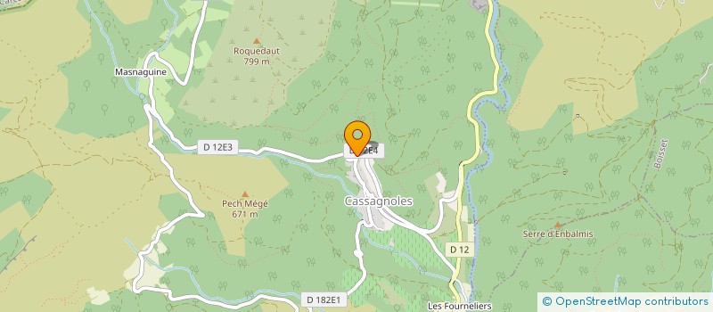 localisation de l'entreprise SOCIETE IMMOBILIERE JOANNA FAIRON GRAVIER  CASSAGNOLES