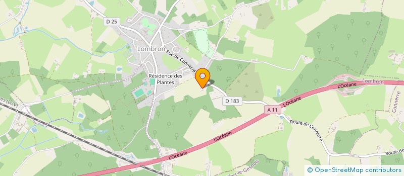 localisation de l'entreprise SOCIETE IMMOBILIERE LA MENANDERIE  LOMBRON