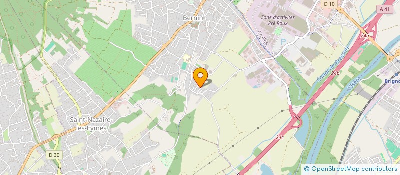 localisation de l'entreprise SOCIETE IMMOBILIERE LACI  BERNIN