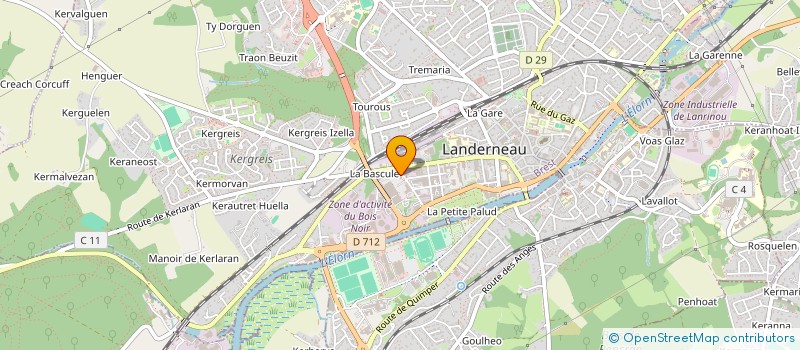 localisation de l'entreprise SOCIETE IMMOBILIERE LACOSTE  LANDERNEAU