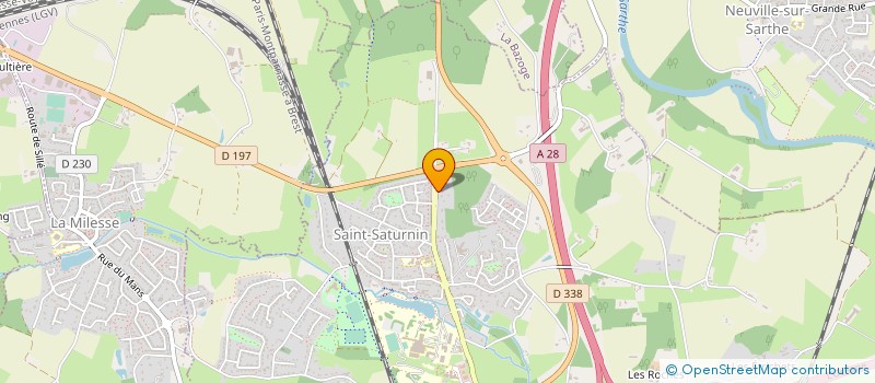 localisation de l'entreprise SOCIETE IMMOBILIERE LE CHAMP FLEURI à SAINT-SATURNIN