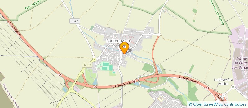 localisation de l'entreprise SOCIETE IMMOBILIERE LE GALL  FONTENAY-EN-PARISIS