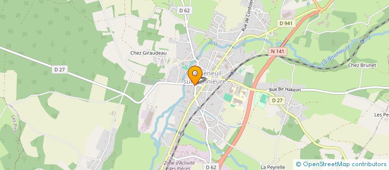 localisation de l'entreprise SOCIETE IMMOBILIERE LEROY MAGENTA  CHASSENEUIL-SUR-BONNIEURE