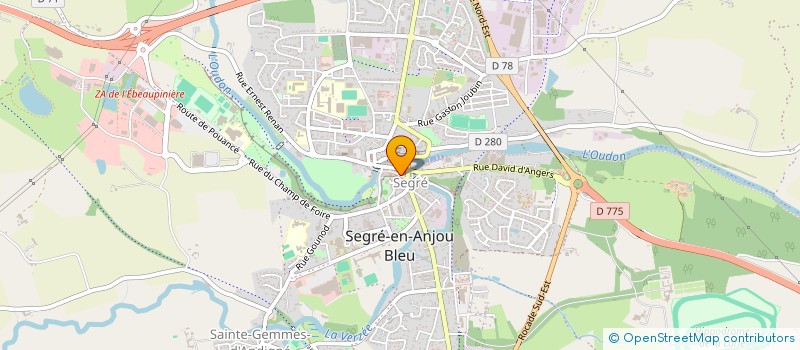 localisation de l'entreprise SOCIETE IMMOBILIERE MARNAISE  SEGRE-EN-ANJOU BLEU