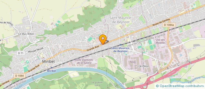 localisation de l'entreprise SOCIETE IMMOBILIERE ROLLE FRERES à MIRIBEL