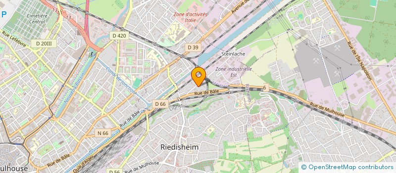 localisation de l'entreprise SOCIETE IMMOBILIERE SAMETEFE  RIEDISHEIM