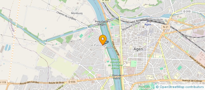 localisation de l'entreprise SOCIETE IMMOBILIERE STEKAT  LE PASSAGE