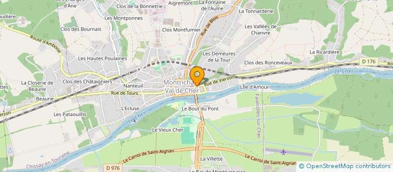 localisation de l'entreprise SOCIETE IMMOBILIERE VAILLANT COUTURIER à MONTRICHARD-VAL-DE-CHER