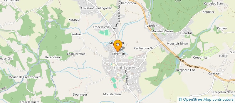 localisation de l'entreprise SOCIETE IMMOBILIERE Y.T.A.  SAINT-EVARZEC