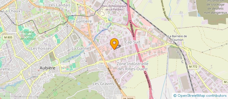 localisation de l'entreprise SOCIETE IMPRIM 63 à AUBIERE