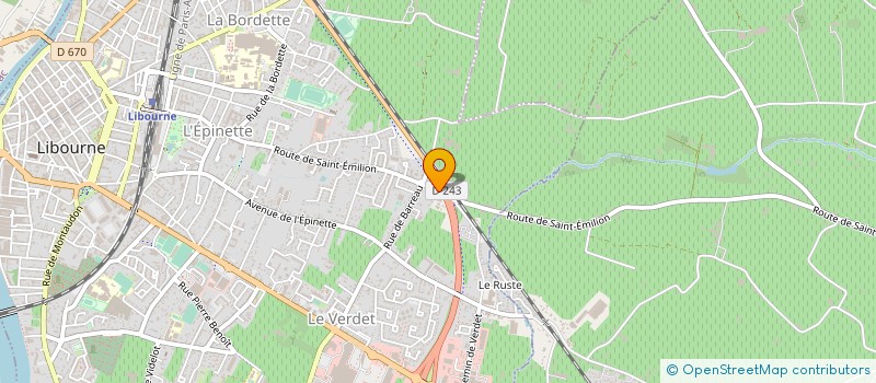 localisation de l'entreprise SOCIETE IMPRIMERIE BOUCHON à LIBOURNE