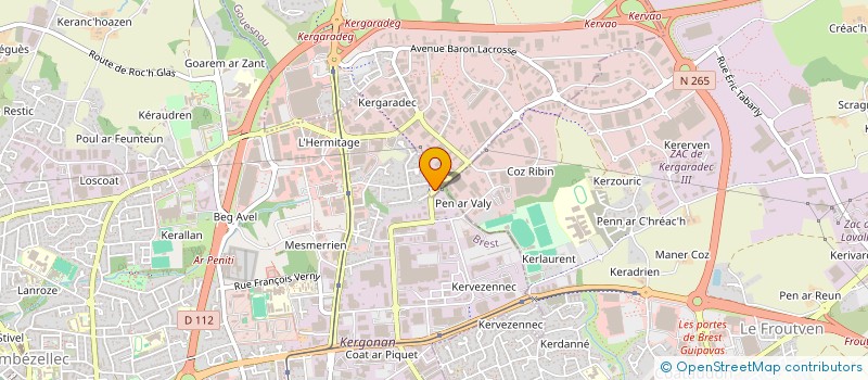 localisation de l'entreprise SOCIETE IMPRIMERIE DE L IROISE  GOUESNOU