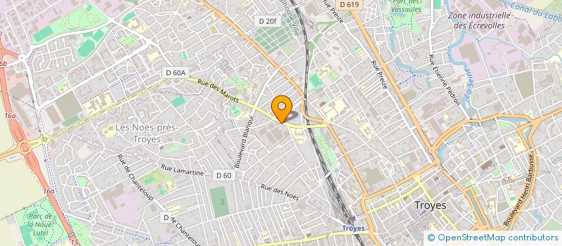 localisation de l'entreprise SOCIETE INDRA ET CIE  TROYES