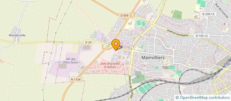 localisation de l'entreprise SOCIETE INDUST CHART OUTIL ET PRECISION à MAINVILLIERS