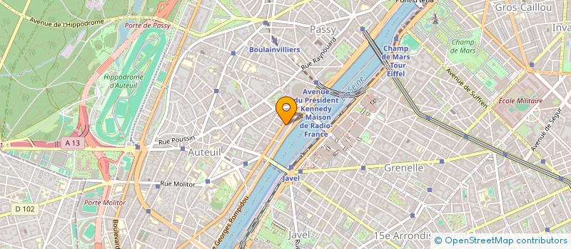 localisation de l'entreprise SOCIETE INDUSTRIELLE BETONS ARDENNAIS à PARIS