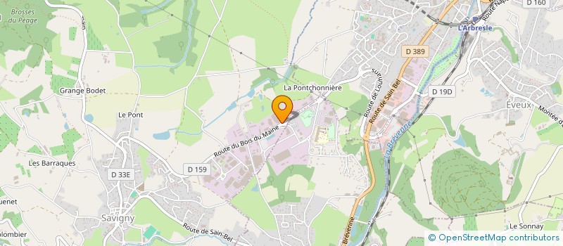 localisation de l'entreprise SOCIETE INDUSTRIELLE D'APPLICATION DES PEINTURES à SAVIGNY