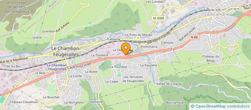 localisation de l'entreprise SOCIETE INDUSTRIELLE DE BAS EN BASSET à LE CHAMBON-FEUGEROLLES