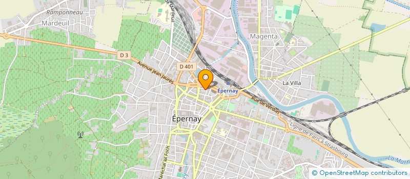 localisation de l'entreprise SOCIETE INDUSTRIELLE DE BOUCHONS AGGLOMERES à EPERNAY