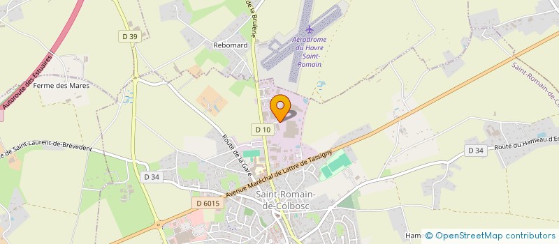 localisation de l'entreprise SOCIETE INDUSTRIELLE DE CHARPENTE BOIS à SAINT-ROMAIN-DE-COLBOSC