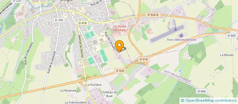 localisation de l'entreprise SOCIETE INDUSTRIELLE DE CONFECTION à L'AIGLE