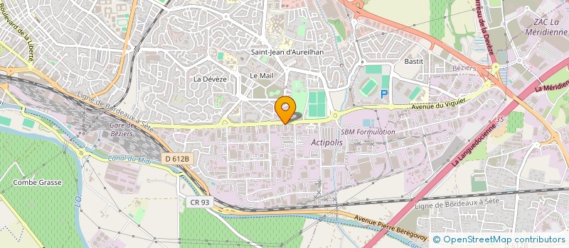 localisation de l'entreprise SOCIETE INDUSTRIELLE DE CONSTRUCTION ET MAINTENANCE  BEZIERS